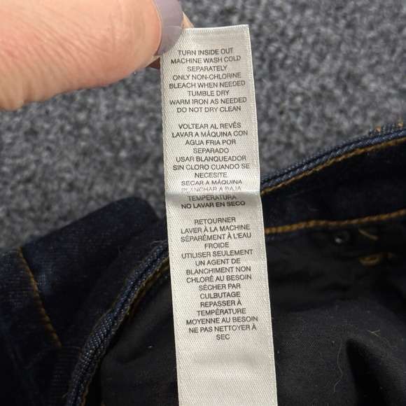 Chico's Platinum Barely Boot Jeans Womens 0 Regular Dark Wash Stretch Denim - Picture 13 of 14